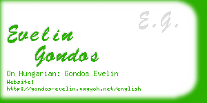 evelin gondos business card